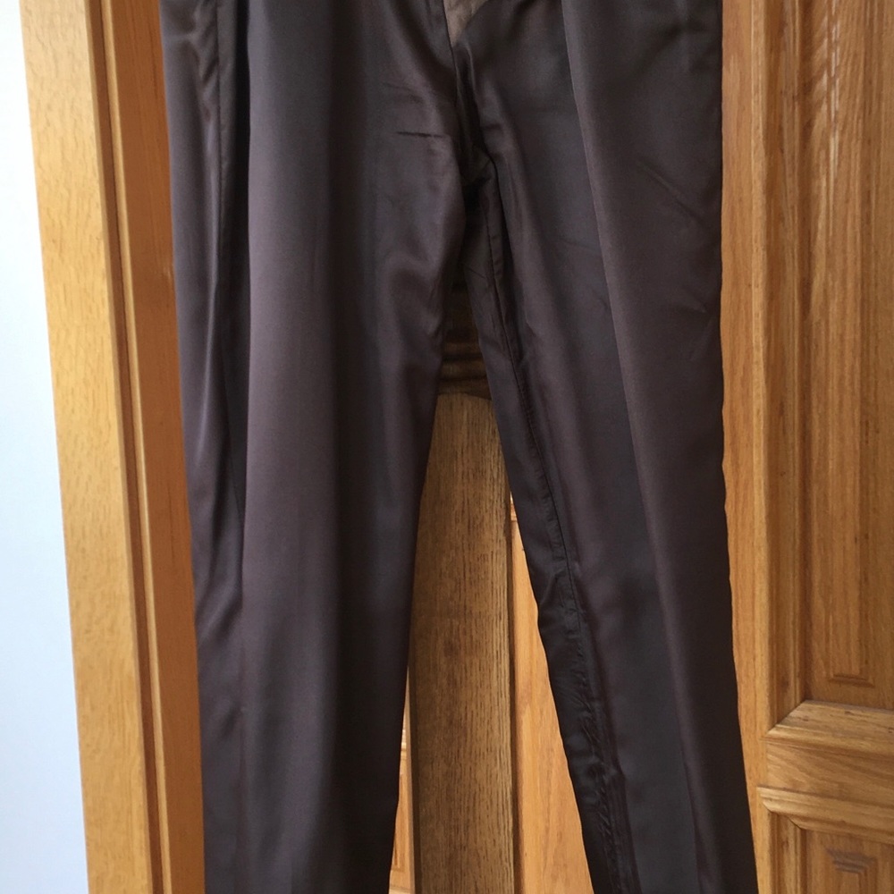 Slacks Pants for women genuine soft suede leather size 4 very classy Saks 5th Av - Picture 7 of 7